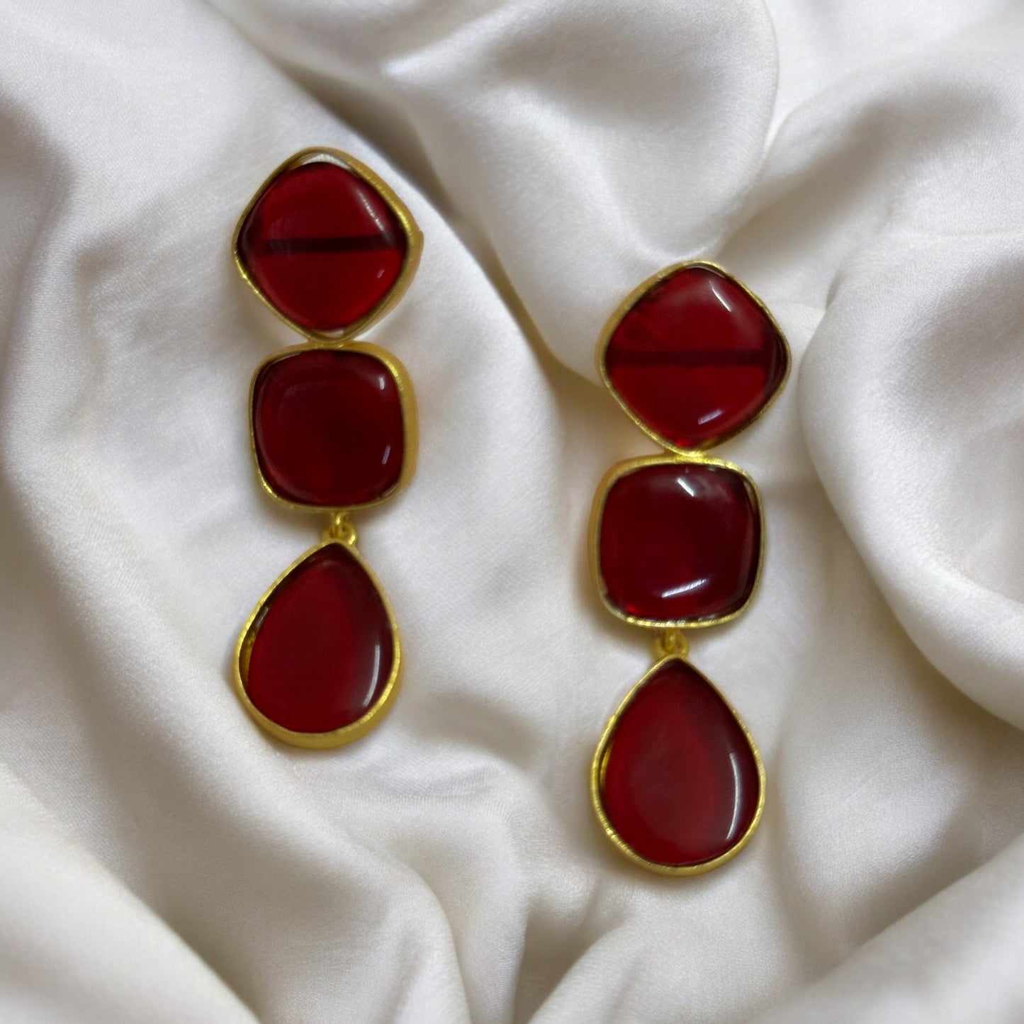 MONALISA BRASS EARRINGS
