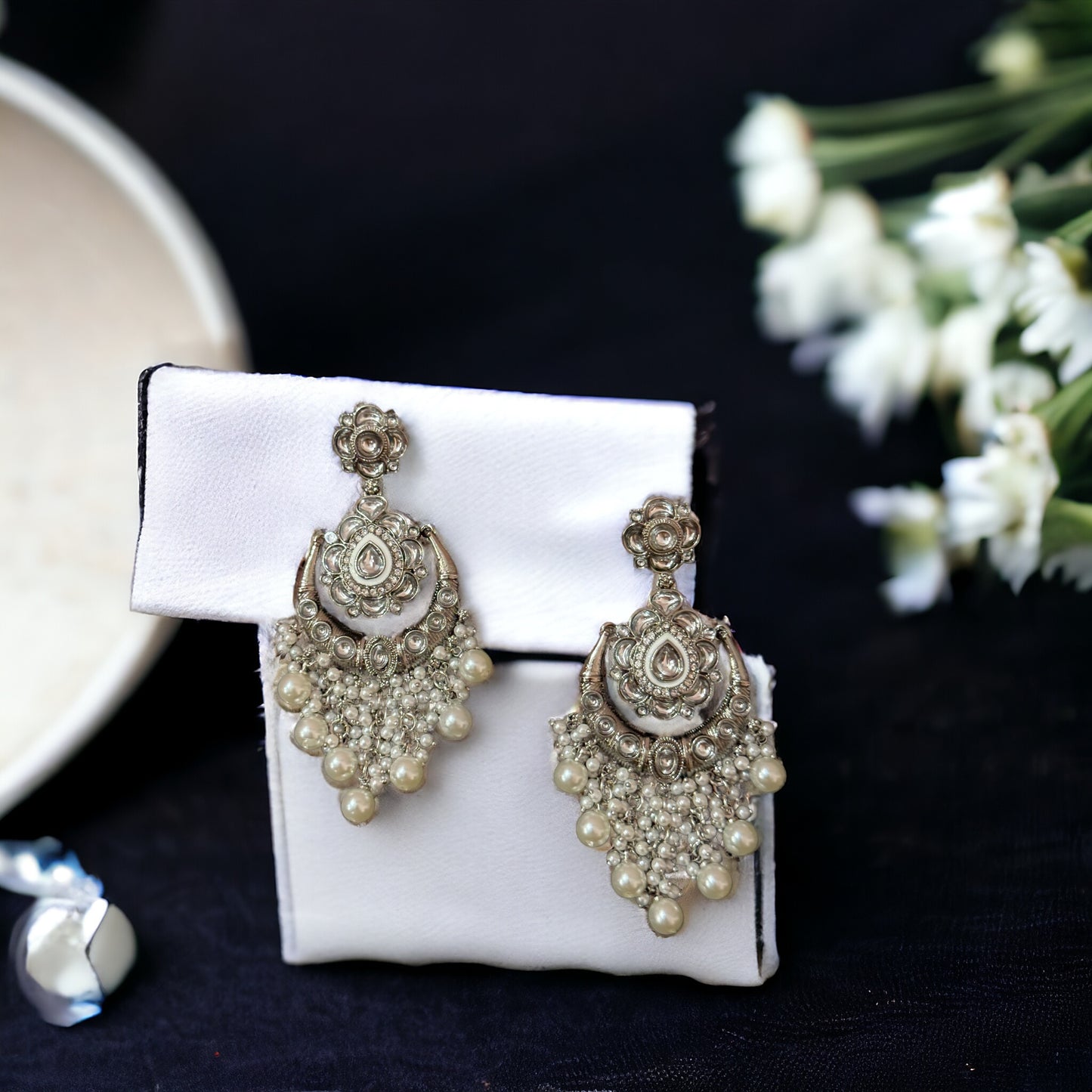 GULAB PEARL EARRINGS