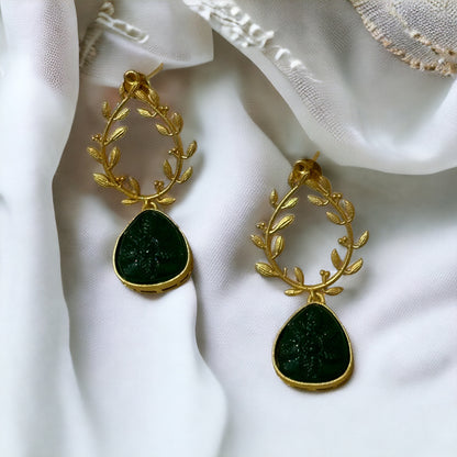 RHEA BRASS EARRINGS