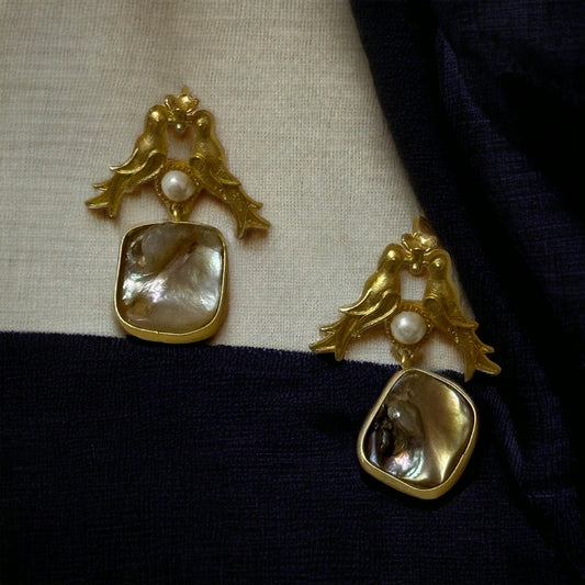 RHEA BRASS  EARRINGS