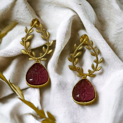 RHEA BRASS EARRINGS