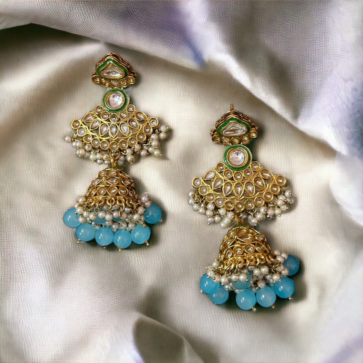 PEARL KUNDAN JHUMKA