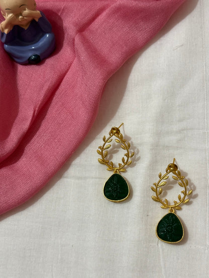 RHEA BRASS EARRINGS