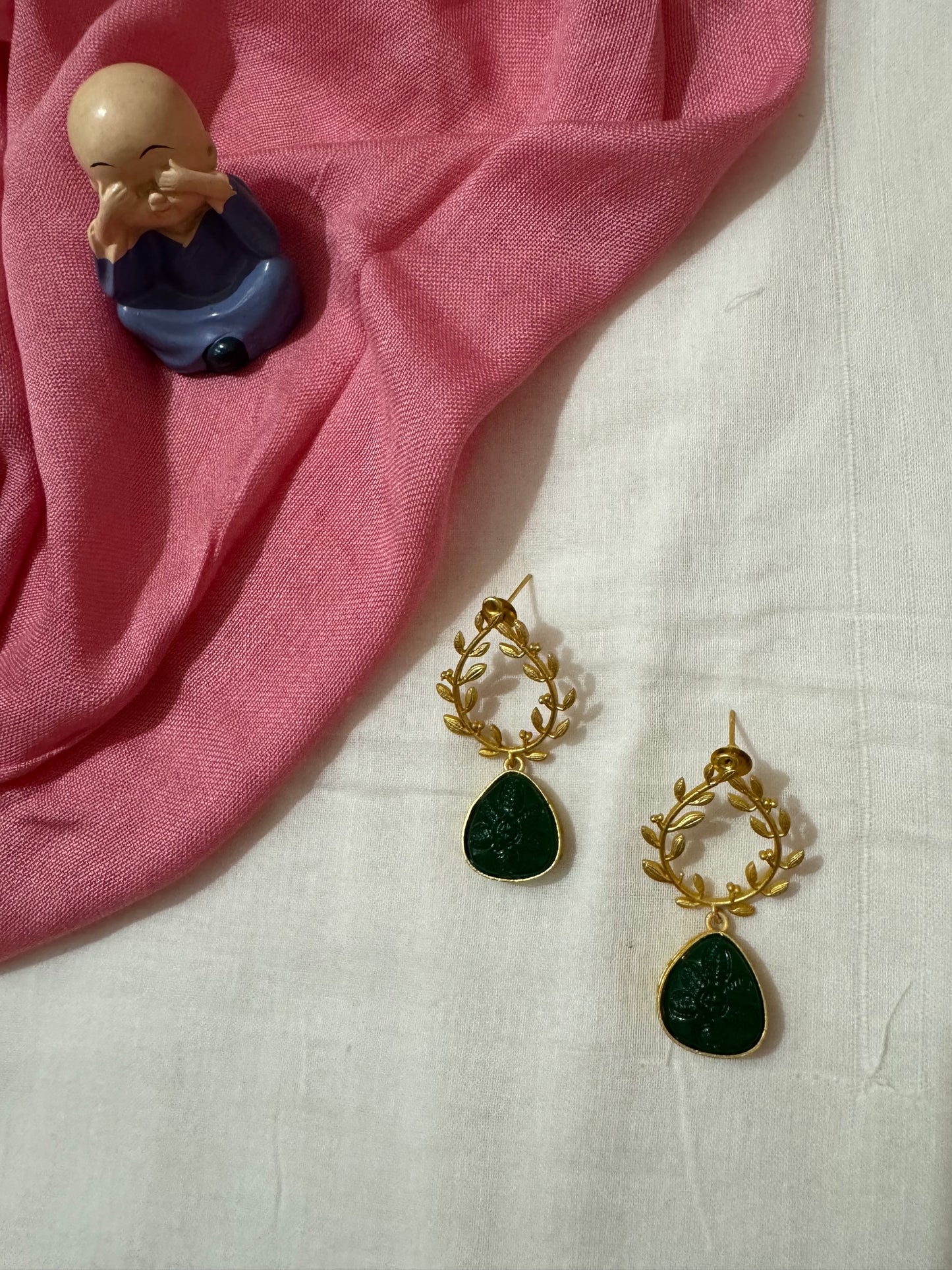 RHEA BRASS EARRINGS