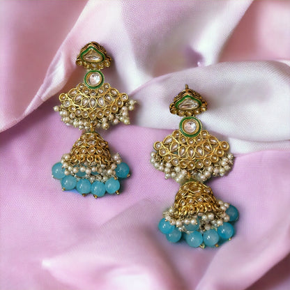 PEARL KUNDAN JHUMKA