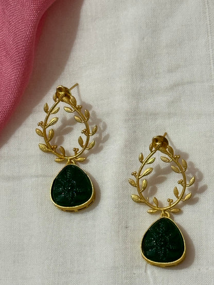 RHEA BRASS EARRINGS