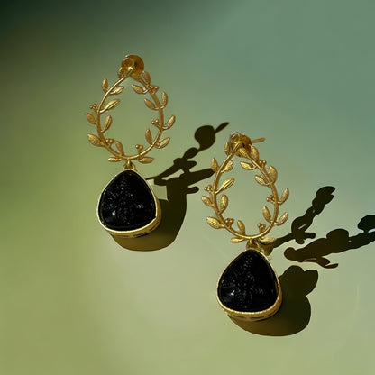 RHEA BRASS EARRINGS