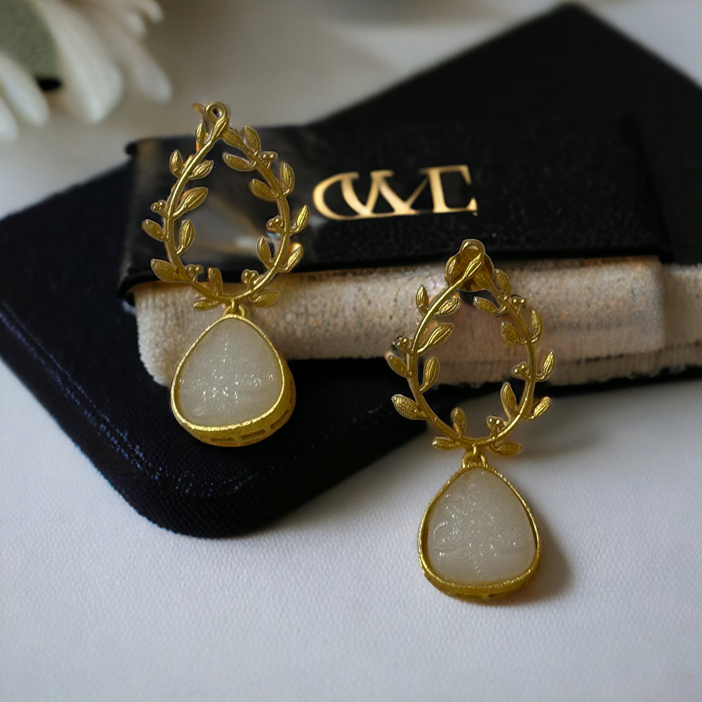 RHEA BRASS EARRINGS