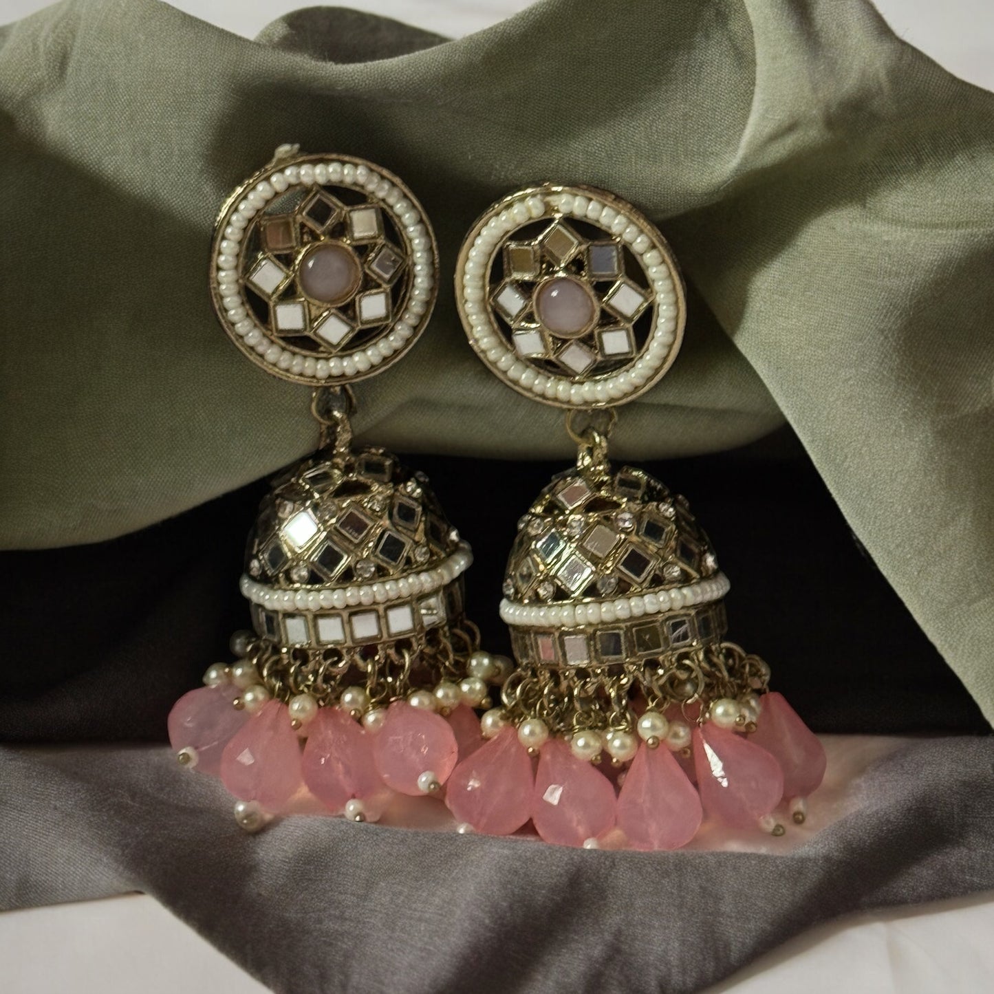 MIRROR DAZZLING JHUMKA