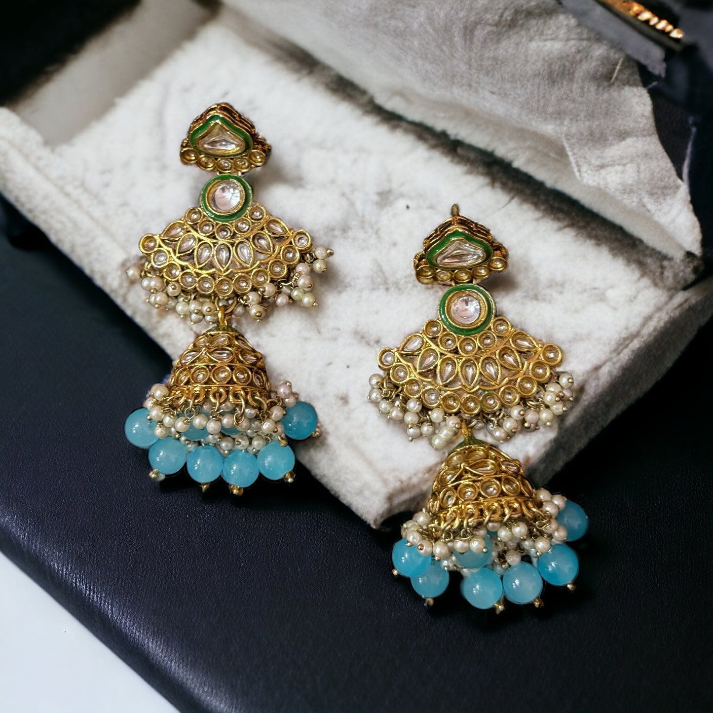 PEARL KUNDAN JHUMKA