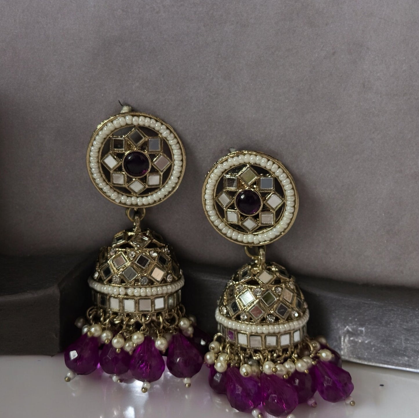 MIRROR DAZZLING JHUMKA