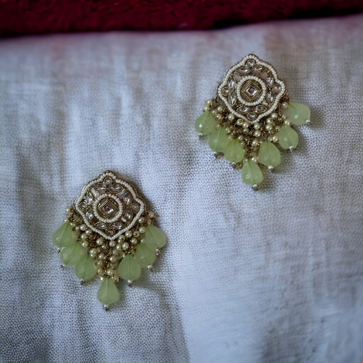 DIAMOND PEARL EARRINGS