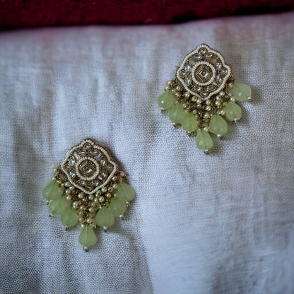 DIAMOND PEARL EARRINGS