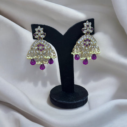 KUNDAN PEARL DROP EARRINGS