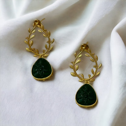 RHEA BRASS EARRINGS